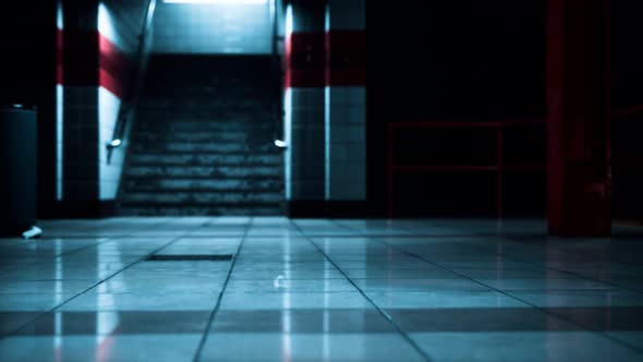 Empty Metro Station During the Coronavirus Covid19 Pandemic alt