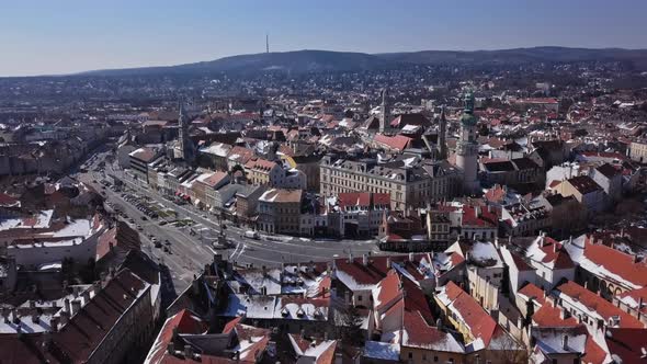 Aerial View of Sopron Hungary