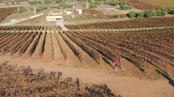 Aerial Footage of Picturesque Countryside with Magnificently Steep Slopes