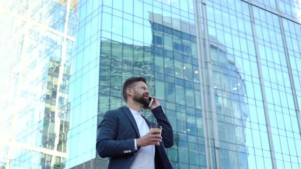 Businessman Talking on the Phone