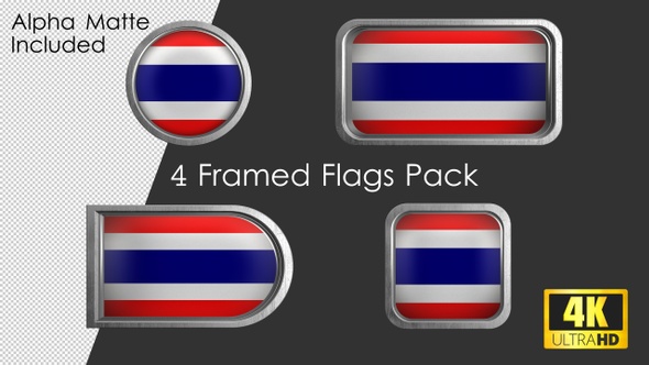 Framed Thailand Flag Pack