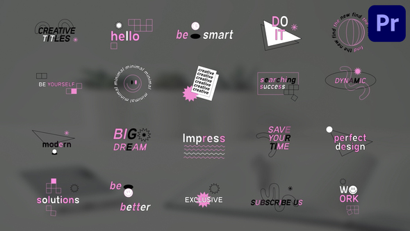 Creative Designer Titles for Premiere Pro