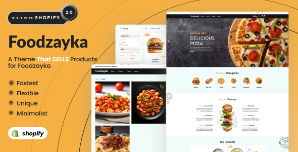 Foodzayka - Fast Food Restaurant Shopify 2.0 Theme