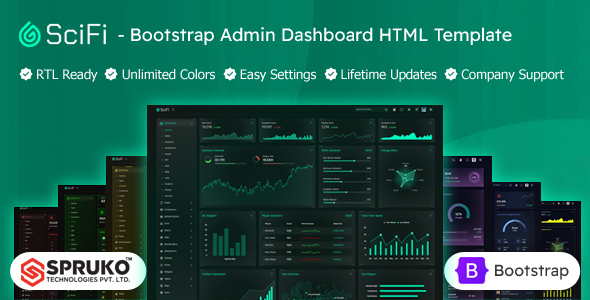 SCIFI - Bootstrap HTML Admin Dashboard Template