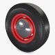 Retro Car Wheel M 2 - 3DOcean Item for Sale