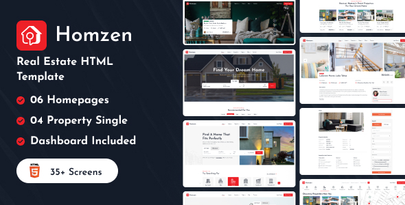 Homzen | Real Estate HTML Template
