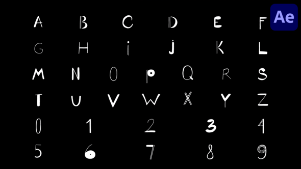 Cartoon Alphabet | After Effects alt