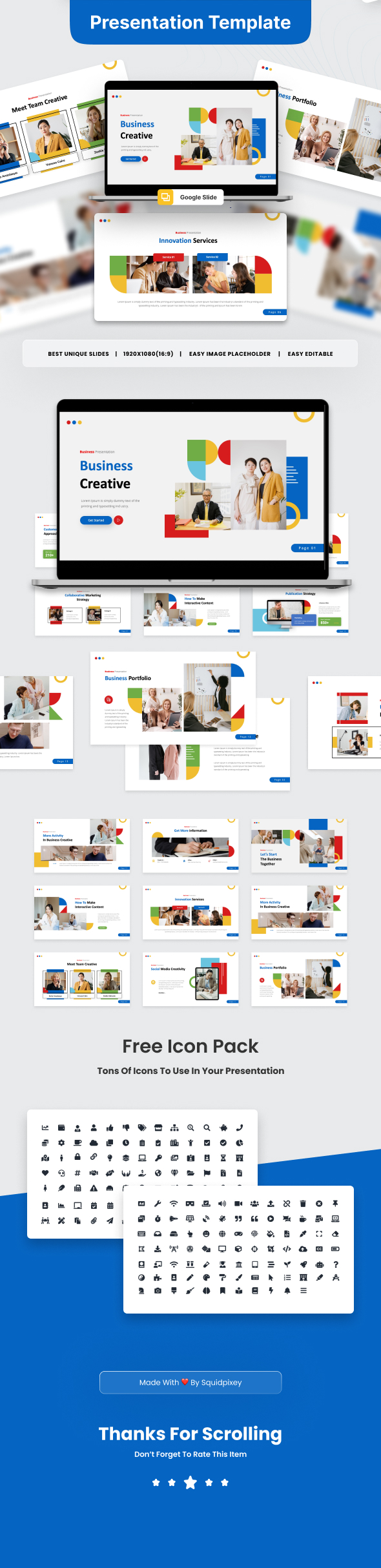 Business Creative Google Slide Presentation