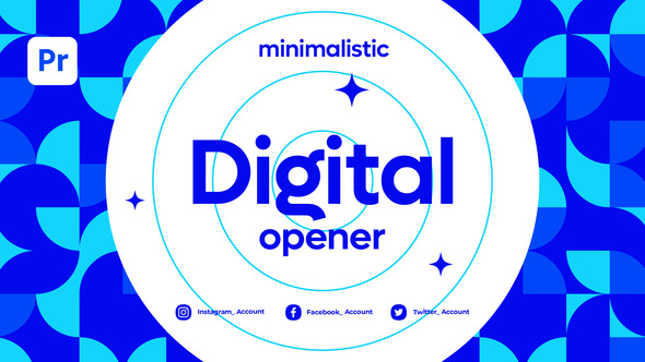 Minimalistic Digital Opener for Premier Pro