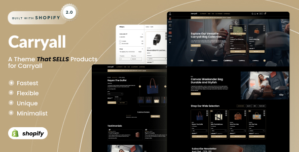 Carry All - Bags & Wallets Responsive Shopify 2.0 Theme