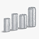 4 Aluminium Soda Can with drops - 280 ml 330 ml 450 ml 500 ml - 3DOcean Item for Sale