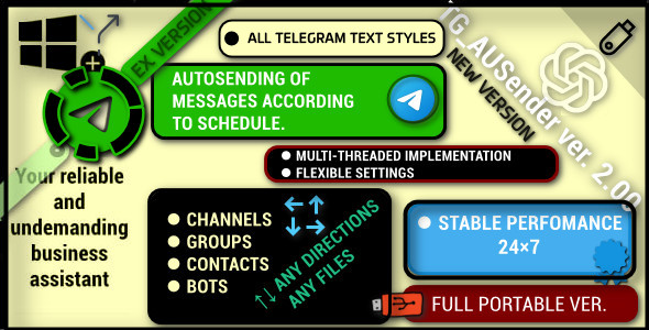 TG_AUSender | Telegram Messaging Tool