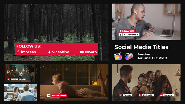 Social Media Titles | FCPX alt