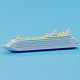 Cartoon Cruise Ship 3D model - 3DOcean Item for Sale