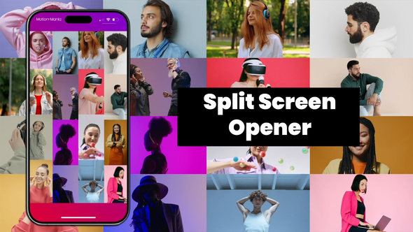 Rhythmic Split Screen Slideshow