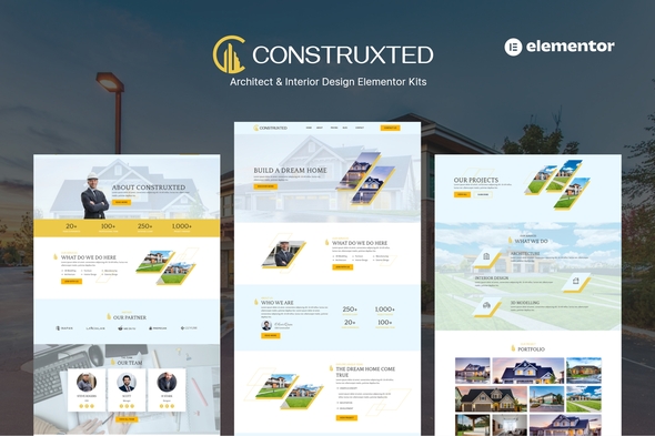 Construxted - Architect & Interior Design Elementor Template Kit