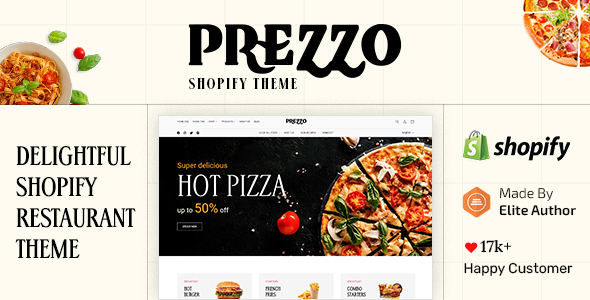 Prezzo - Fast Food Restaurant Shopify Theme