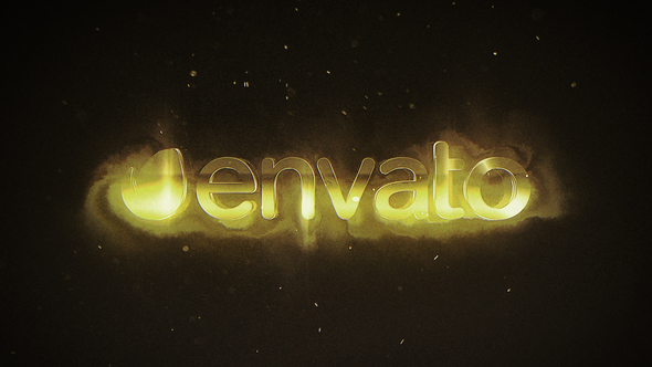 Gold Particles Logo Reveal