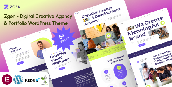 Zgen - Digital Creative Agency & PortfolioTheme