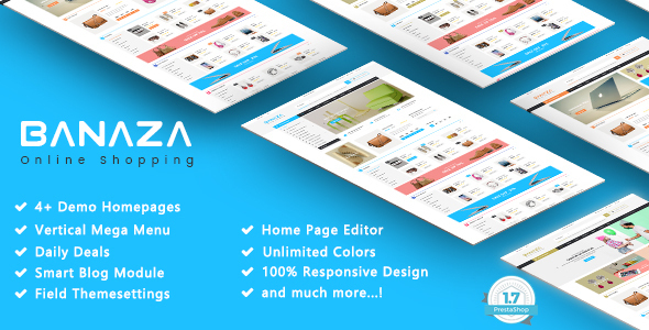 Banaza - Shopping SuperMarket Responsive PrestaShop 1.7 Theme