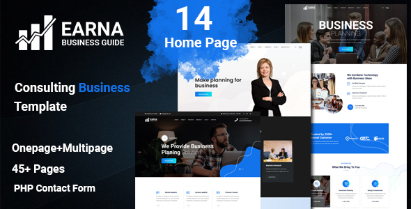 Earna - Consulting Business Template