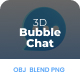 3D Bubble Chat - 3DOcean Item for Sale