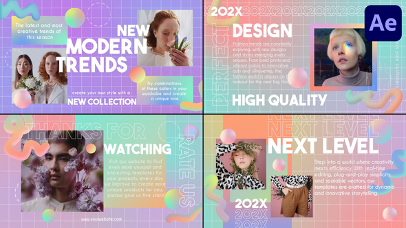 Abstract Modern Slides for After Effects alt