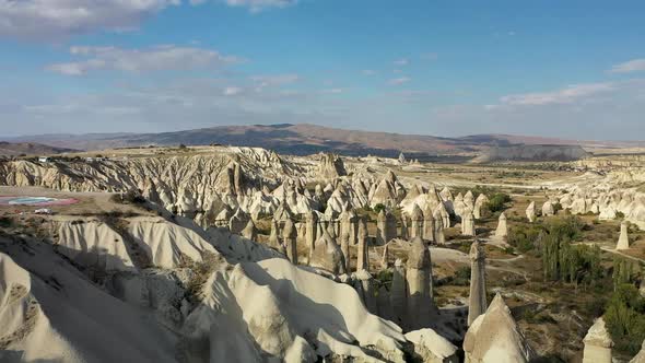 Landscapes of Cappadocia Shot on a Drone Turkey