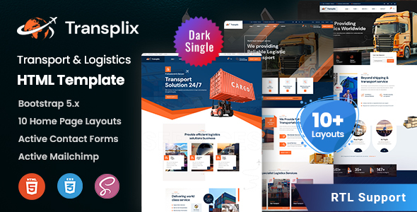 Transplix - Transport & Logistics HTML