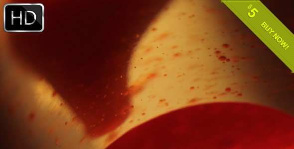 Lava Lamp Red Particles