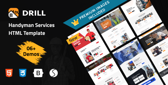 Drill - Handyman & Plumber Services HTML Template