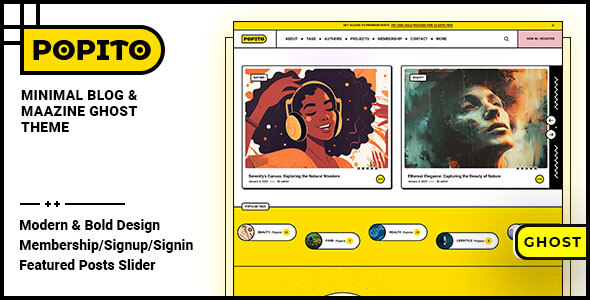 Popito - Blog & Magazine Ghost Theme