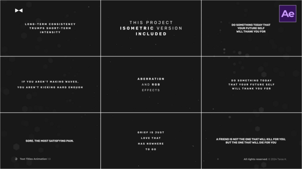 Text Titles Animation \ AE alt