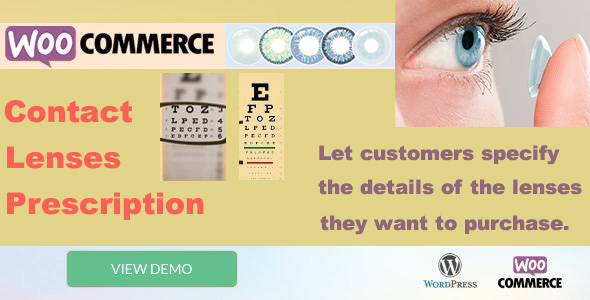 Contact Lenses Prescription Plugin | WooCommerce 