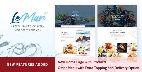 LeMar - Seafood Restaurant WordPress Theme