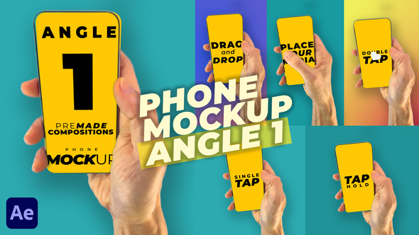 Mobile Phone Mockup Pack - Angle 1