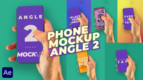 Mobile Phone Mockup Pack - Angle 2