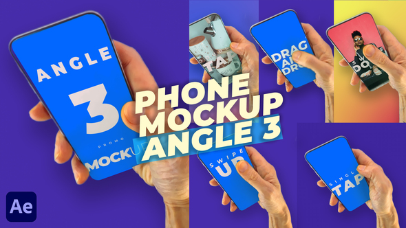 Mobile Phone Mockup Pack - Angle 3