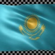 Kazakhstan waving flag looped - VideoHive Item for Sale