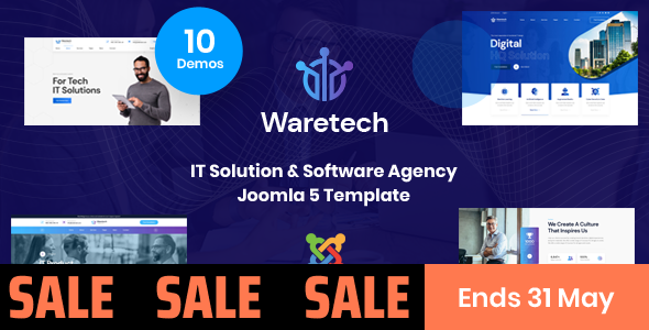 Waretech - Joomla 5 IT Solutions & Technology Template