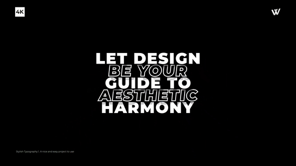 Stylish Typography | After Effects