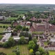 Aerial view of an impressive college conferencing by river Cam in Cambridge - VideoHive Item for Sale