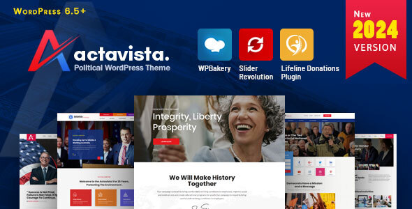 Actavista - A Responsive Political WordPress Theme For Politicians and Organizations
