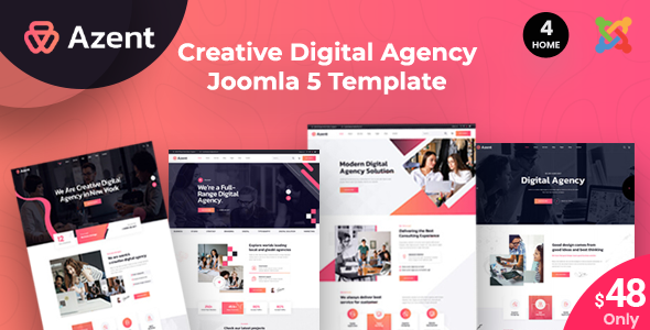 Azent - Joomla 5 Creative Digital Agency Template