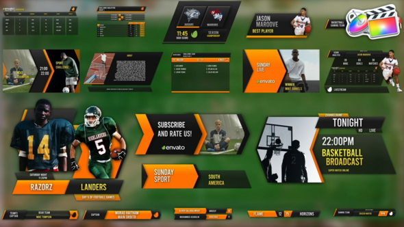 Sport Challenge Elements | FCPX alt