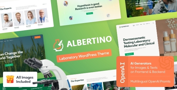 Albertino – Laboratory WordPress Theme