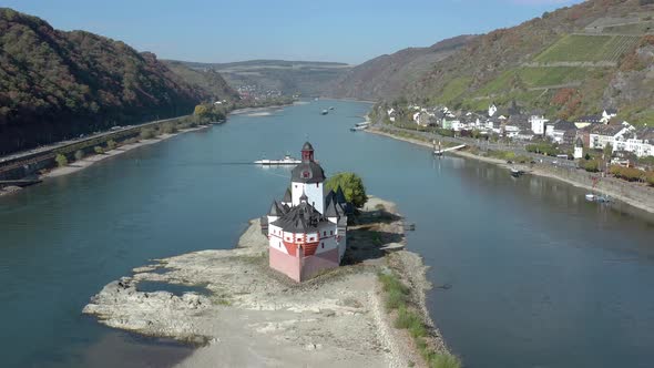 Unique Abandoned Toll Castle in the Rhine Valley in Germany