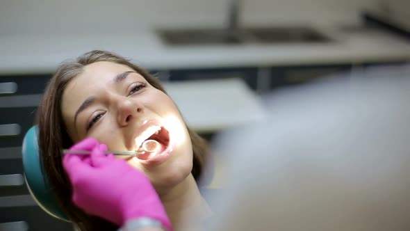 Woman at the Dentist Smiling