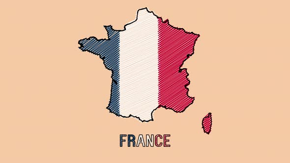 France Cartoon Map