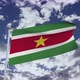 Suriname Flag With Sky 4k - VideoHive Item for Sale